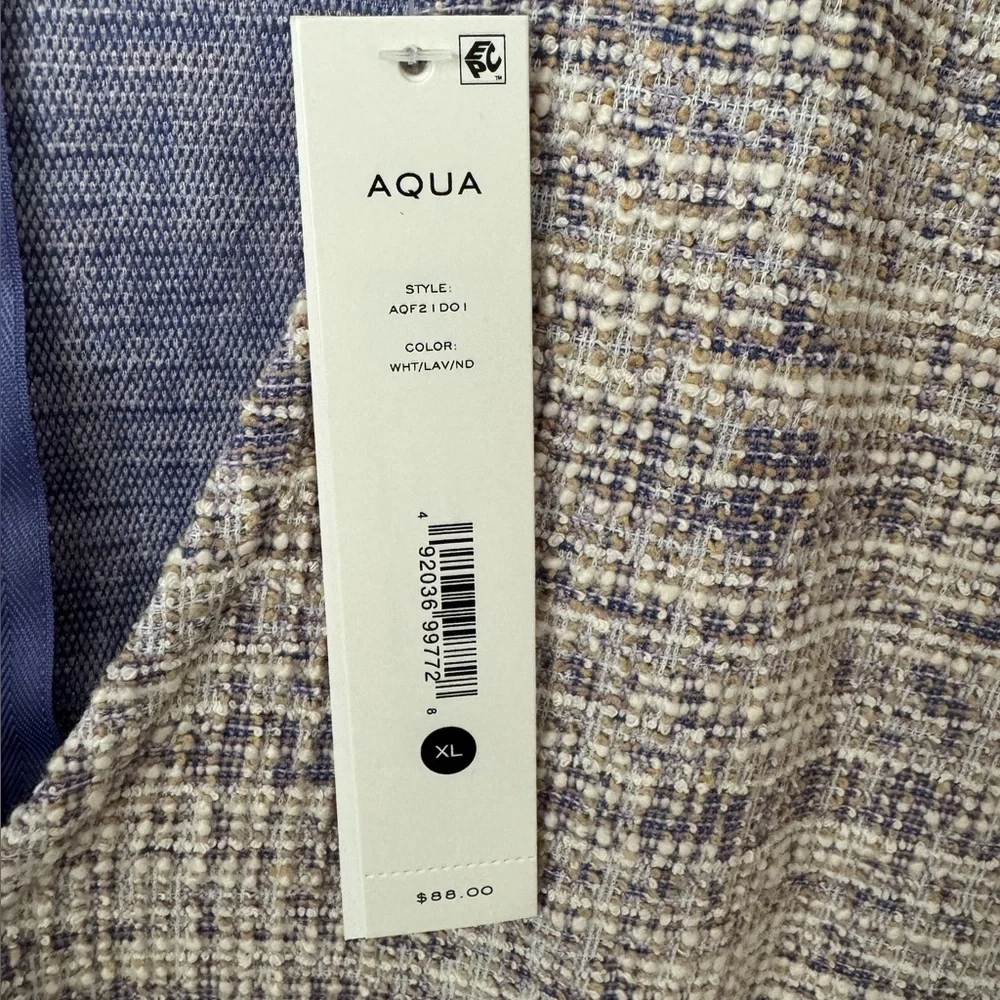 NWT - Aqua Lavender Tweed Mini Dress - Size XL - Picture 8 of 8